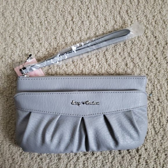 Juicy Couture Ruched Wristlet in Gray Sleet - Picture 5 of 6